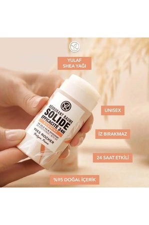 Doğaya Saygılı Katı Stick Deodorant Yulaf Özlü Shea Yağlı Alüminyum Alkolsüz 24 Saat