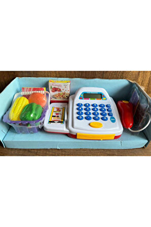 Vardem Işıklı Müzikli Yazar Kasa Süper Market Oyuncak Yazar Kasa