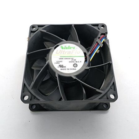  NIdec DC12V 2.84A 80x80x38MM bilgisayar sunucu soğutma fanı