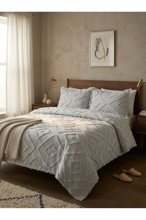 Çift Kişilik Yatak Örtüsü Takımı 250 x 260 cm – Valonlu Model 2 Adet 50 x 70 Yastık Kılıfı