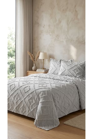 Çift Kişilik Yatak Örtüsü Takımı 250 x 260 cm – Valonlu Model 2 Adet 50 x 70 Yastık Kılıfı