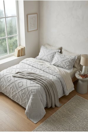 Çift Kişilik Yatak Örtüsü Takımı 250 x 260 cm – Valonlu Model 2 Adet 50 x 70 Yastık Kılıfı