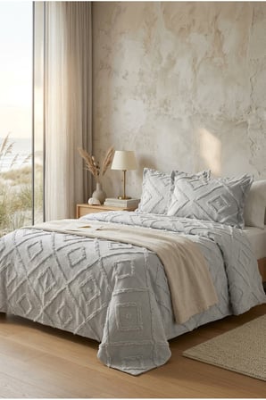 Çift Kişilik Yatak Örtüsü Takımı 250 x 260 cm – Valonlu Model 2 Adet 50 x 70 Yastık Kılıfı
