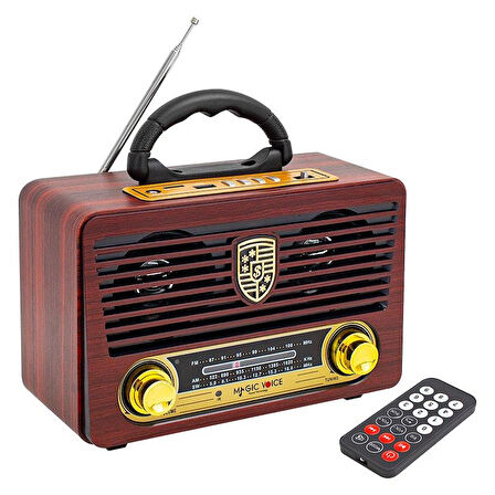 Mv-115bt Usb/sd/fm/bluetooth Destekli̇ Nostalji̇k Radyo