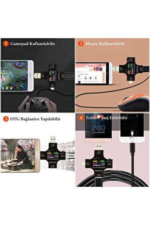 USB Tester Voltmetre Ampermetre Akım Göstergesi Multimetre Test Cihazı OTG Dest