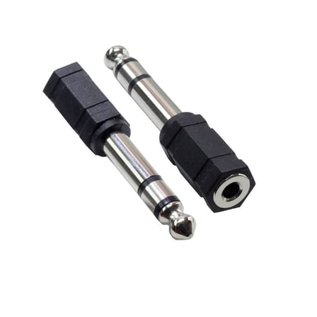 6.3 mm Stereo Erkek / 3.5 mm Dişi Çevirici (3.5 mm - 6.3 mm Yükseltici)