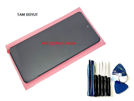 Samsung Galaxy M51 (SM-M515F) Lcd Ekran Dokunmatik Orijinal (Full ÇITALI Tamir Seti)