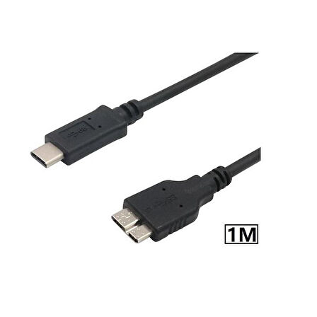 5241 Usb Type C To Micro Usb 3.0 Taşınabilir Hdd Hard Disk Kablosu 1M (1 Metre)