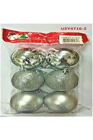 Yılbaşıağaç Süsü 6 Lı 6 Cm
