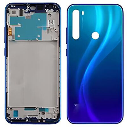 Xiaomi Redmi NOTE 8 FULL Kasa Arka Kapak Takım MAVİ