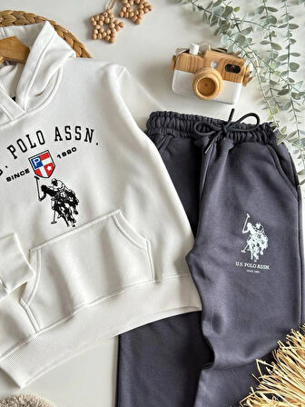 UNİSEX MODEL KAPÜŞON DETAYLI %100 PAMUKLU ALT - ÜST TAKIM