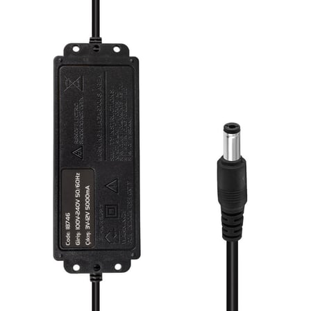 18746 12 Volt - 24 Volt - 5 Amper Çok Uçlu Di̇ji̇tal Ekranli Ayarli Kademeli̇ Adaptör