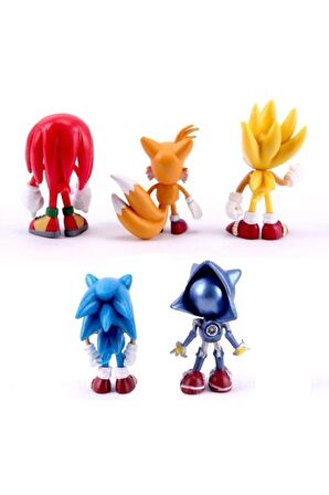 Sonıc Oyuncak 5 Power Et Figür Sonic Hediye Paketi+kargosuz Sonik