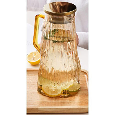 STARSTUFFS Çelik Kapaklı Cam Sürahi 1800 ml