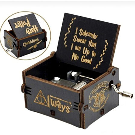 STARSTUFFS Harry Potter Ahşap Çevirmeli Müzik Kutusu