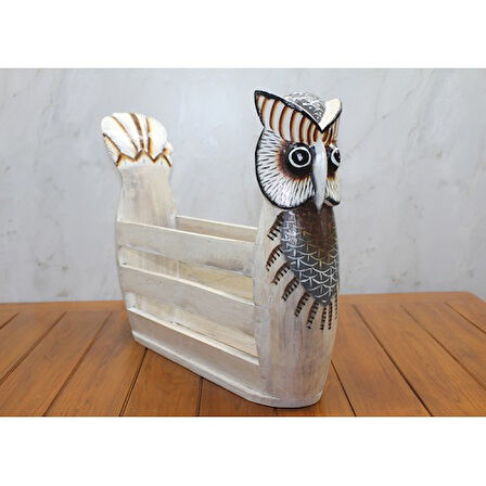 STARSTUFFS Ahşap Baykuş Gazetelik
