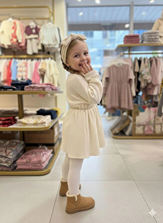 KIZ ÇOCUK %100 PAMUKLU ÖZEL TASARIM ELBİSE