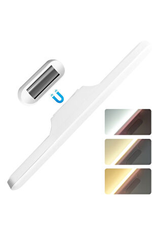 Dokunmatik Led Usb Şarjlı Aplik Kablosuz Mıknatıslı Lamba 3 Farklı Işık Rengi