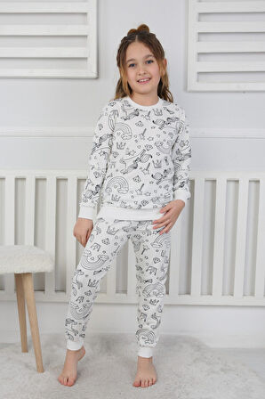 Hayal Gücünü Giy! Boyanabilir Pijama Takımı - Her Yıkamada Yeniden Tasarla - Kalem Hediyeli