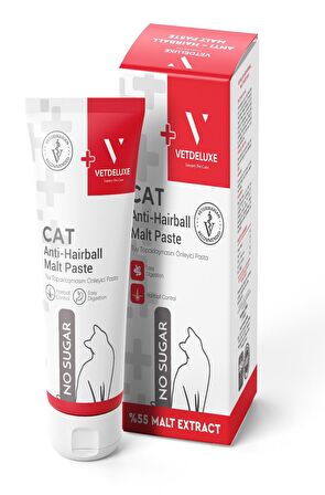  VETDELUXE Anti Hairball Adult Cat Malte Paste Tüy Yumağı Önleyici Yetişkin Kedi Malt Macunu 100 Gr