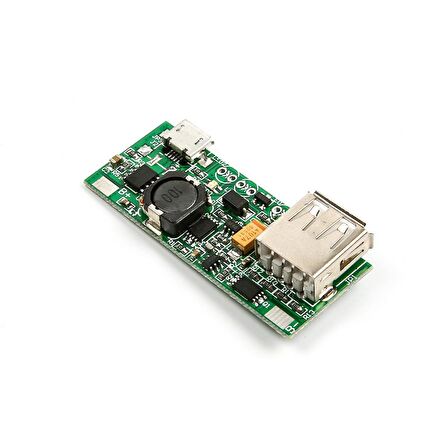 3.7V'dan 5V'a 1A Lityum Batarya Telefon Sarj ve Deşarj Modülü (Korumalı)