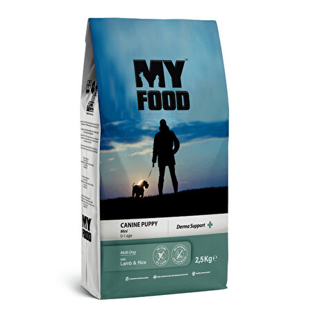 MY FOOD YAVRU KÖPEK MİNİ IRK MAMASI KUZULU PİRİNÇLİ