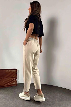 Elisora Yüksek Bel Gabardin Pantolon TNS-4361