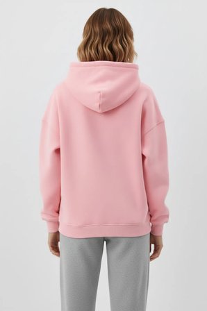 Unisex Yumuşak Dokulu 3 İplik İstiridye Kabuklu Tasarım Baskılı Oversize Sweatshirt