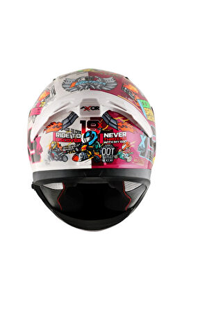 xBhp #theNineteen Pink White Kapalı Kask- PINLOCK DAHİL- ECE 22.06 XXL
