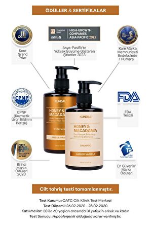 Yoğun Nemlendirici ve Besleyici İkili Saç Bakım Seti KUNDAL Holiday Edition 300ml Shampoo/Treatment