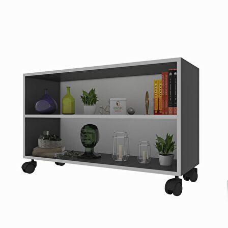 Kenzlife mutfak dolabı raziye 048*070*030 gri tekerlekli banyo evrak ofis ayakkabılık kiler