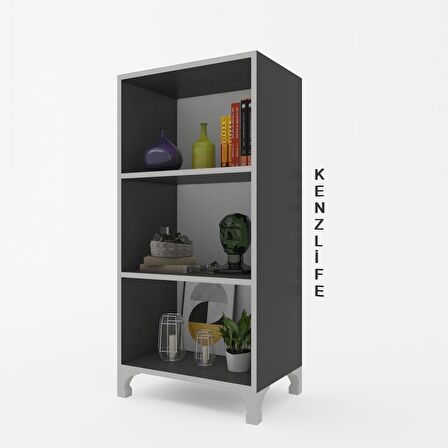 Kenzlife mutfak dolabı pakize 108*050*030 gri ayaklı banyo evrak ofis ayakkabılık kiler