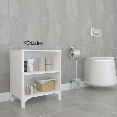 Kenzlife kitaplık tuğçe 048*040*020 byz ayaklı mutfak dolabı banyo ofis ayakkabılık kiler