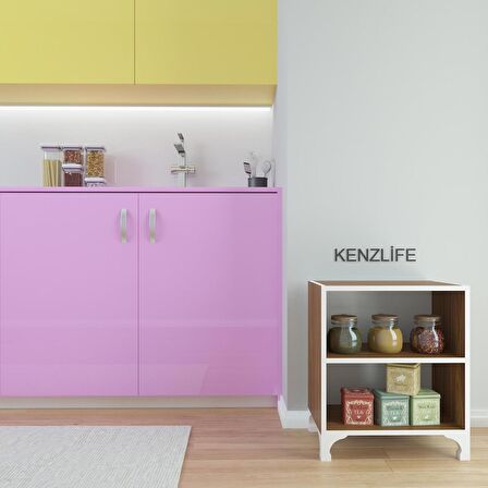 Kenzlife kitaplık tuğçe 048*040*020 cvz ayaklı mutfak dolabı banyo ofis ayakkabılık kiler