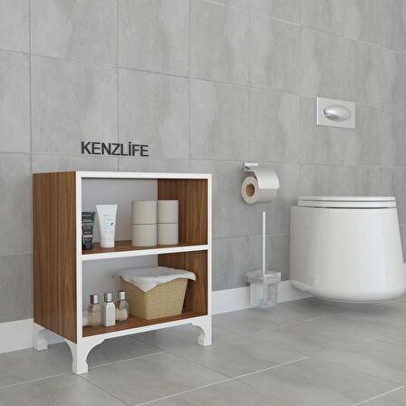 Kenzlife kitaplık tuğçe 048*040*020 cvz ayaklı mutfak dolabı banyo ofis ayakkabılık kiler