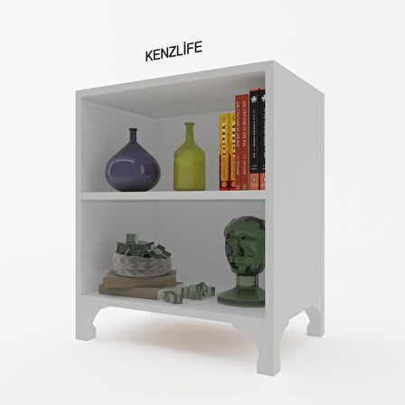 Kenzlife kitaplık tuğçe 068*040*020 byz ayaklı mutfak dolabı banyo ofis ayakkabılık kiler