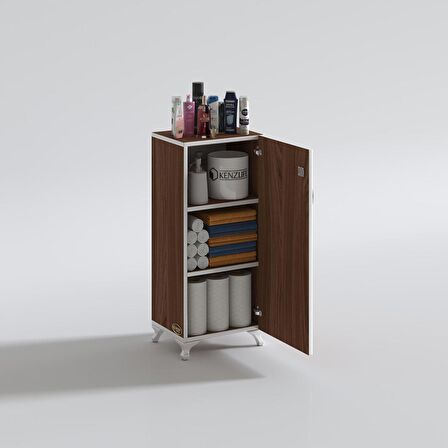 Kenzlife mutfak dolabı zehra 088*050*032 cvz kilitli ayaklı banyo evrak ofis kitaplık ayakkabılık kiler