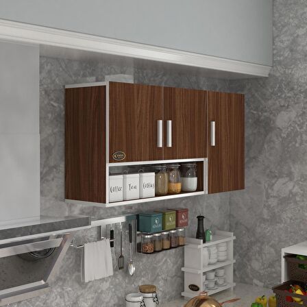 Kenzlife hazır mutfak mirena22 cvz 060*120*22 mutfak banyo dolabı kapaklı raflı
