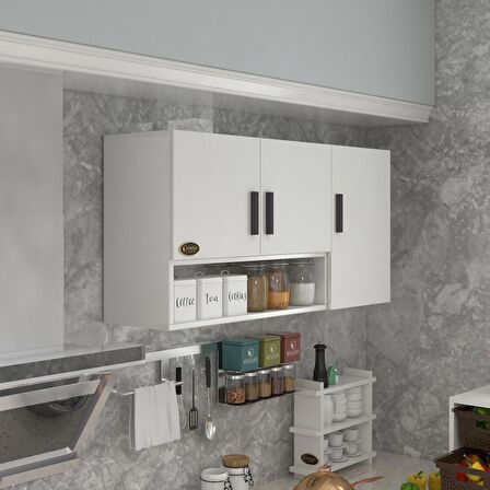 Kenzlife hazır mutfak mirena32 byz 060*120*32 mutfak banyo dolabı kapaklı raflı