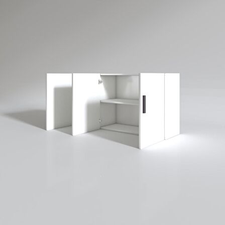 Kenzlife hazır mutfak canna22 byz 060*120*22 mutfak banyo dolabı kapaklı raflı