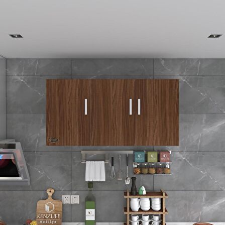 Kenzlife hazır mutfak canna22 cvz 060*120*22 mutfak banyo dolabı kapaklı raflı
