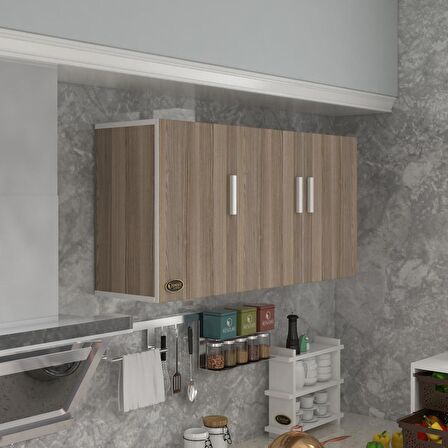 Kenzlife hazır mutfak canna22 crd 060*120*22 mutfak banyo dolabı kapaklı raflı