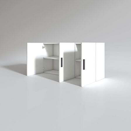 Kenzlife hazır mutfak dirca22 byz 060*120*22 mutfak banyo dolabı kapaklı raflı