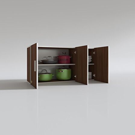 Kenzlife hazır mutfak dirca22 cvz 060*120*22 mutfak banyo dolabı kapaklı raflı