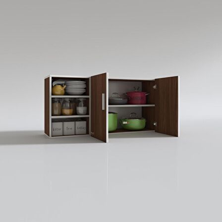 Kenzlife hazır mutfak castus22 cvz 060*120*22 mutfak banyo dolabı kapaklı raflı