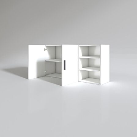 Kenzlife hazır mutfak fulvus22 byz 060*120*22 mutfak banyo dolabı kapaklı raflı