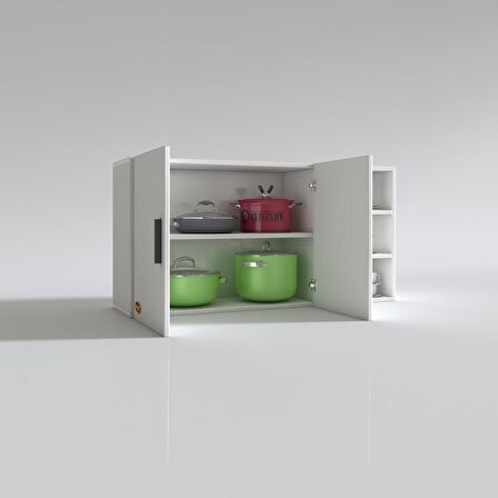 Kenzlife hazır mutfak fulvus22 byz 060*120*22 mutfak banyo dolabı kapaklı raflı