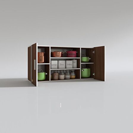 Kenzlife hazır mutfak honnor22 cvz 060*120*22 mutfak banyo dolabı kapaklı raflı