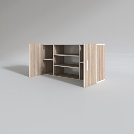 Kenzlife hazır mutfak honnor22 crd 060*120*22 mutfak banyo dolabı kapaklı raflı