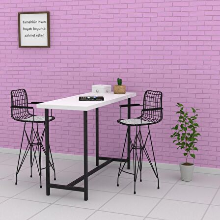 Knsz kafes tel bar sandalyesi 1 li zengin syhtalen kolçaklı 75 cm oturma yüksekliği ofis cafe bahçe mutfak